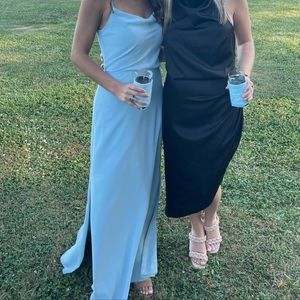 Revelry Skye chiffon dress light blue